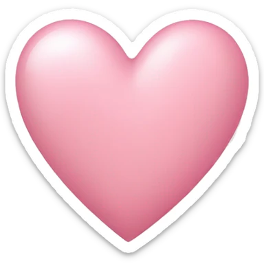 light pink heart sticker