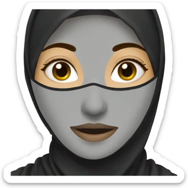 Women with niqab  sticker