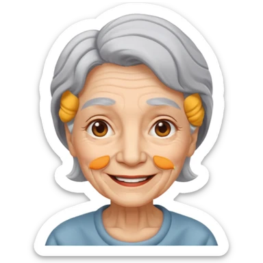 oldwoman sticker