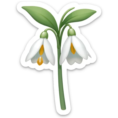snowdrop emoji sticker