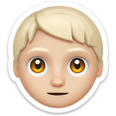 add the standard roblox eyes without any glow or smth sticker