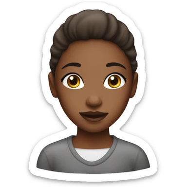 A girl whit do skincare sticker