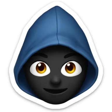 Black Spider-Man with hoodie sticker