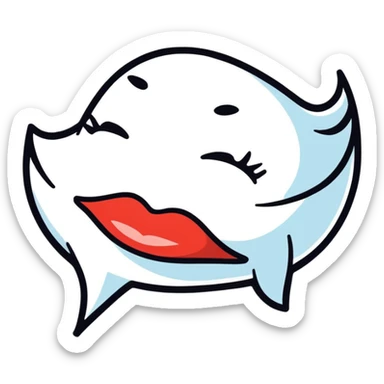 Spreading lips  sticker