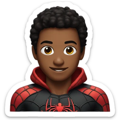 miles morales spiderman sticker