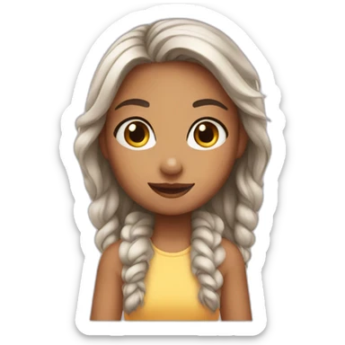 girl how look like sqirl sticker