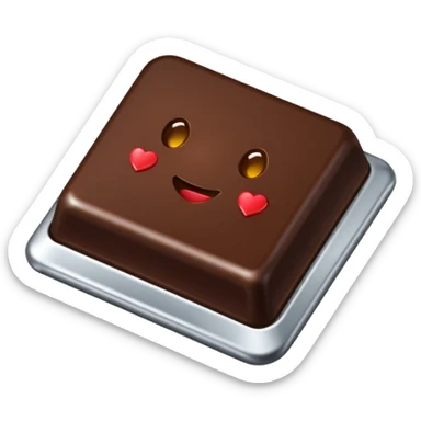 du chocolat emballé dans de l'aluminium sticker