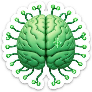 Create an emoji that reflects research in deep learning for medical physics sticker