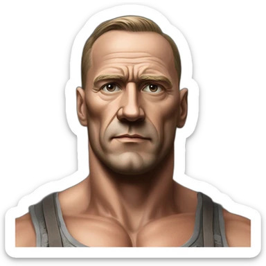 ultra muscular pro bodybuilder german great leader 2nd world war german leader early 20th century german leader late 1930s german leader face sticker