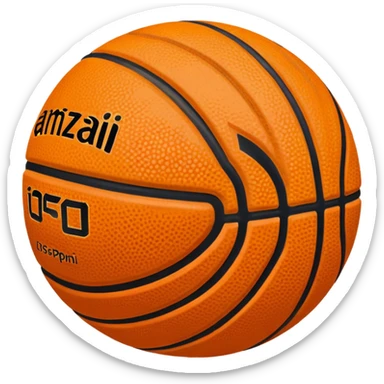 Aesthetic basketball sticker