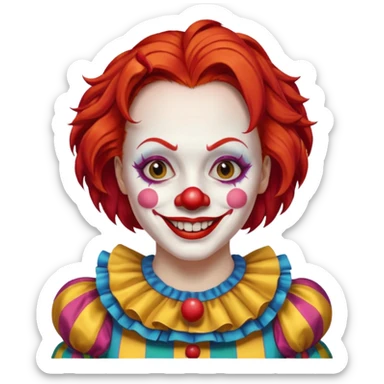 wendy thomas  the clown from gta rp nopixel sticker