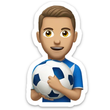 Porteria de futbol blanca de lado sticker