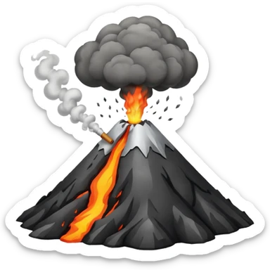 volcano sticker