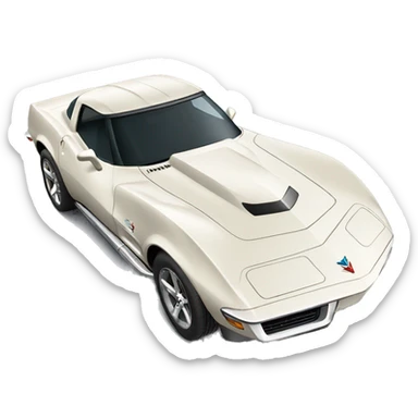 Corvette car sticker