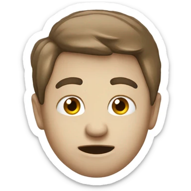 Emoji with a little hint of anger but with a smile sticker