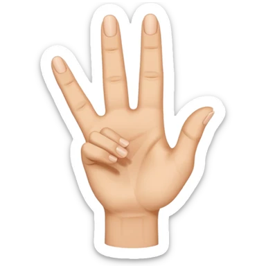 L.A hand sign sticker
