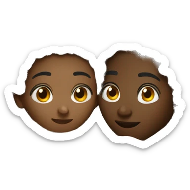 Interracial couple snuggling under blanket  sticker