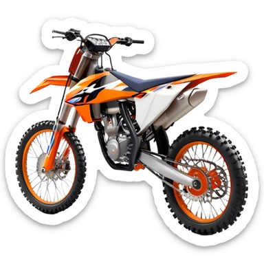 KTM Dirtbike - KTM 250 SX (Model Year: 2021) (Iconic colour: Orange) sticker