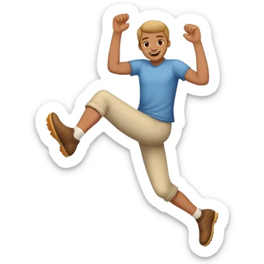 giggling and kicking your feet sticker