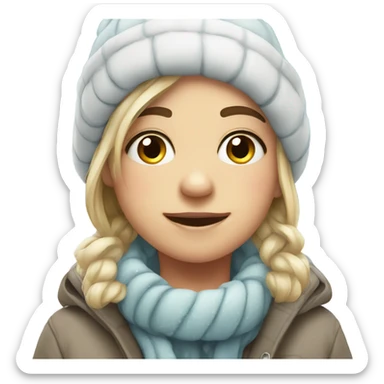 cute winter sticker