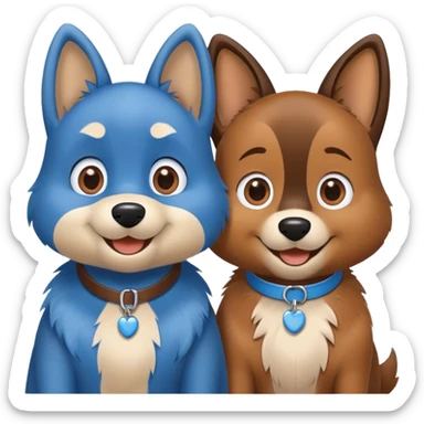 Bluey and bingo  sticker