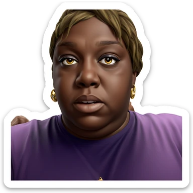 male portrait with jewelry sticker