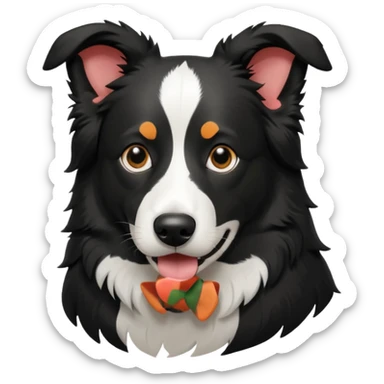 Border collie silohuette sticker