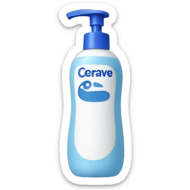 cerave washing foam bottle sticker