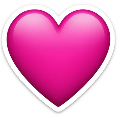 heart-deep-pink-and-black-color sticker