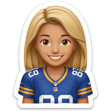 NFL glam girly sticker