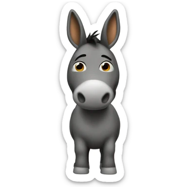 A ass (ass means donkey) sticker