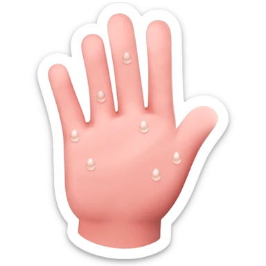 Fais un émoji avec c'est main qui pleure sticker