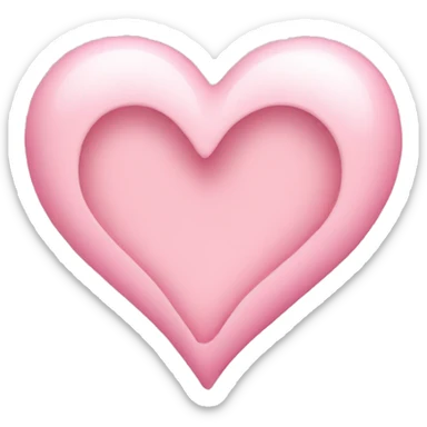 baby pink heart sticker