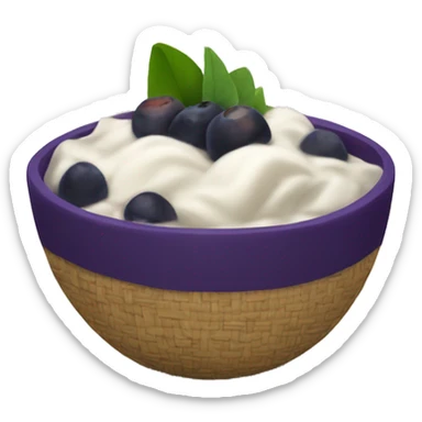 açaí bowl sticker