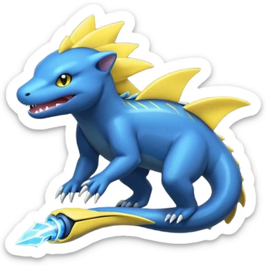 Electric Eel-Manectric-Luxray-Electrike-Pokémon-Fakémon-fusion sticker