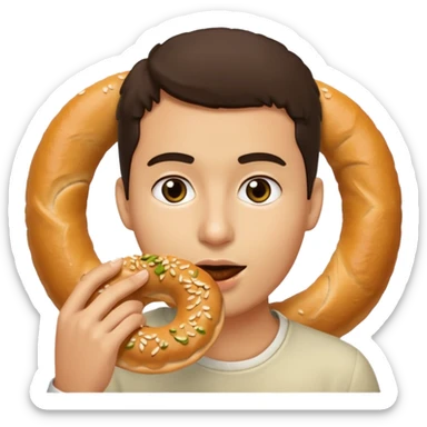 Simşt yiyen insan sticker