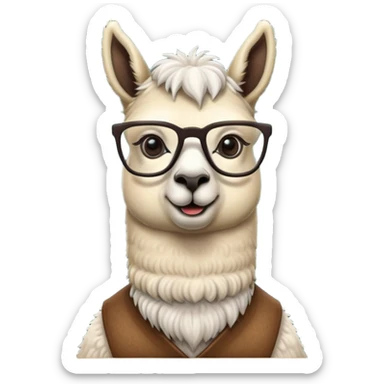 Llama teacher sticker