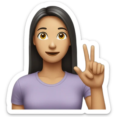 person with ok sign sticker