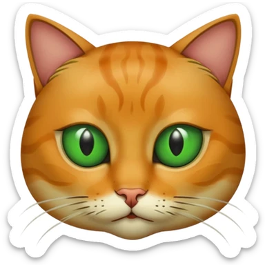 Yeux vert chat  sticker