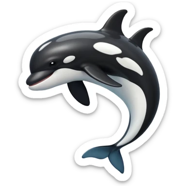 killer whale sticker