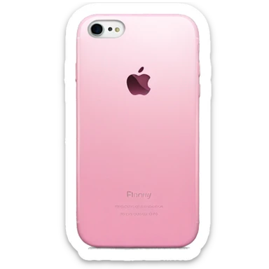 Pink iPhone sticker