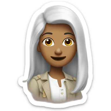 мышь девочка с бантиком  sticker