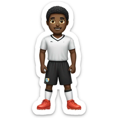menino negro jogador de bola sticker