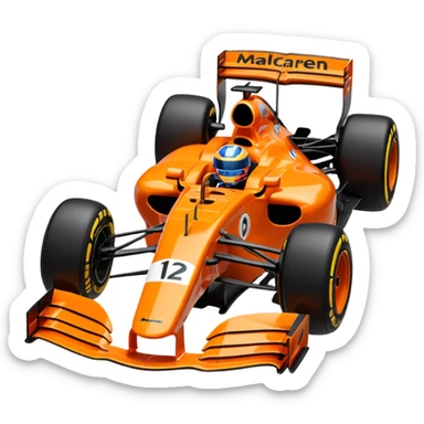 mclaren formula 1 2025 car like an ios emoji sticker