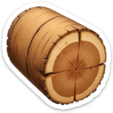 bois de santal, a small log or branch with a subtle aromatic aura, simple and clear, no text sticker