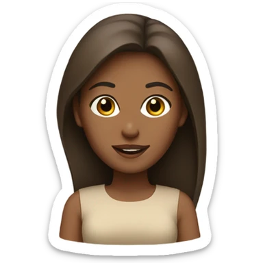 beige macbook with brunette girl sticker