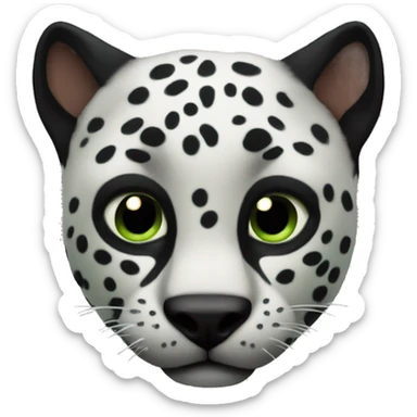 Animal pantera negra con ojos verdes sticker
