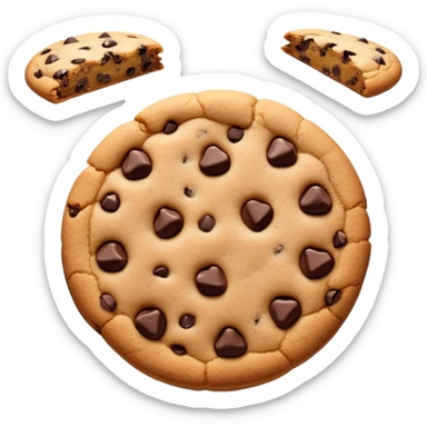 1 piece of choco chip cookie sticker