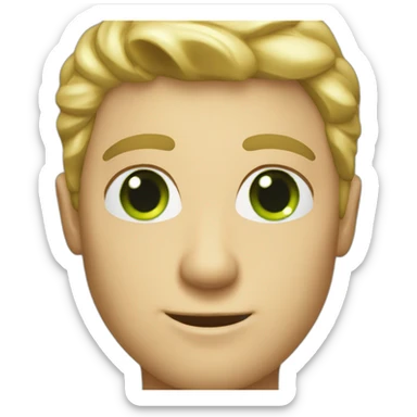 photographer Photo of a blond green-eyed man sticker