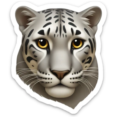 Panthère avec un carré de soie  sticker